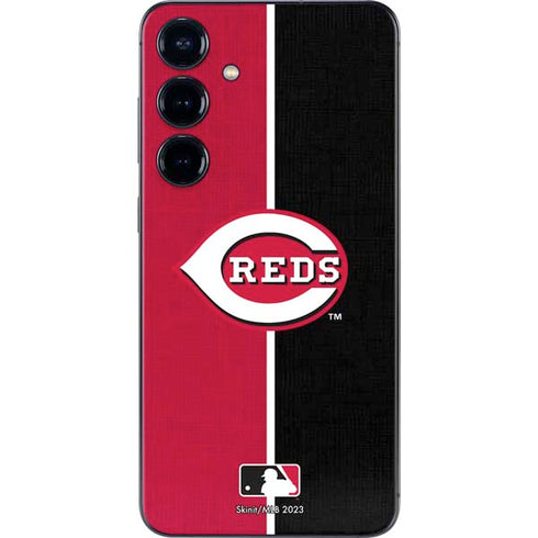 MLB Cincinnati Reds Split Galaxy S25 Skin
